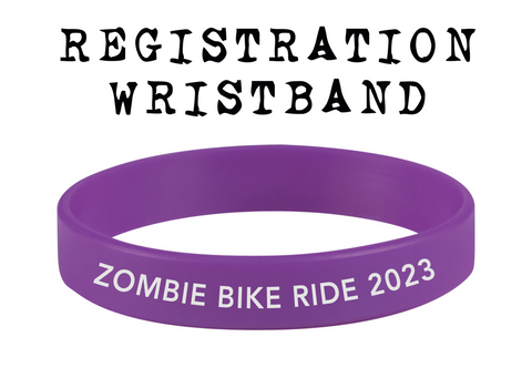 2023 Zombie Bike Ride Registration Wristband